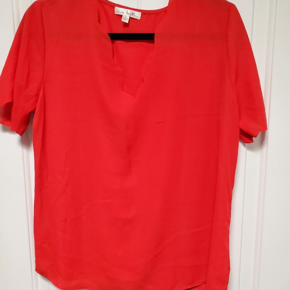 Nine Britton - Frenkel Scallop Neckline Blouse STITCHFIX